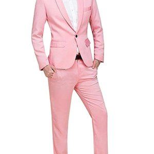 Men's Suit Single-Breasted One Button Center
